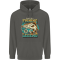 Fishing Legend Funny Fisherman Childrens Kids Hoodie Storm Grey