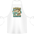 Fishing Legend Funny Fisherman Cotton Apron 100% Organic White