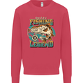 Fishing Legend Funny Fisherman Kids Sweatshirt Jumper Heliconia