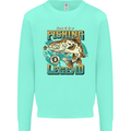 Fishing Legend Funny Fisherman Kids Sweatshirt Jumper Peppermint