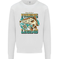 Fishing Legend Funny Fisherman Kids Sweatshirt Jumper White