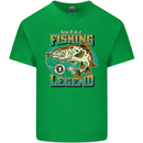 Fishing Legend Funny Fisherman Kids T-Shirt Childrens Irish Green