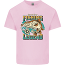 Fishing Legend Funny Fisherman Kids T-Shirt Childrens Light Pink