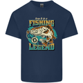 Fishing Legend Funny Fisherman Kids T-Shirt Childrens Navy Blue