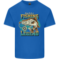 Fishing Legend Funny Fisherman Kids T-Shirt Childrens Royal Blue
