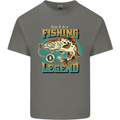 Fishing Legend Funny Fisherman Mens Cotton T-Shirt Tee Top Charcoal
