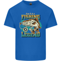 Fishing Legend Funny Fisherman Mens Cotton T-Shirt Tee Top Royal Blue