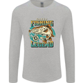 Fishing Legend Funny Fisherman Mens Long Sleeve T-Shirt Sports Grey