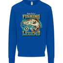 Fishing Legend Funny Fisherman Mens Sweatshirt Jumper Royal Blue