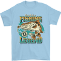 Fishing Legend Funny Fisherman Mens T-Shirt 100% Cotton Light Blue