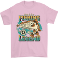 Fishing Legend Funny Fisherman Mens T-Shirt 100% Cotton Light Pink