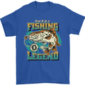 Fishing Legend Funny Fisherman Mens T-Shirt 100% Cotton Royal Blue