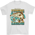 Fishing Legend Funny Fisherman Mens T-Shirt 100% Cotton White