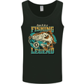 Fishing Legend Funny Fisherman Mens Vest Tank Top Black