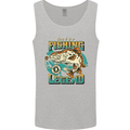 Fishing Legend Funny Fisherman Mens Vest Tank Top Sports Grey