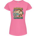 Fishing Legend Funny Fisherman Womens Petite Cut T-Shirt Azalea