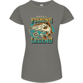 Fishing Legend Funny Fisherman Womens Petite Cut T-Shirt Charcoal