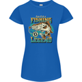 Fishing Legend Funny Fisherman Womens Petite Cut T-Shirt Royal Blue