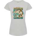 Fishing Legend Funny Fisherman Womens Petite Cut T-Shirt Sports Grey