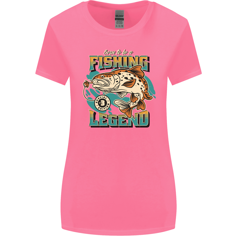 Fishing Legend Funny Fisherman Womens Wider Cut T-Shirt Azalea