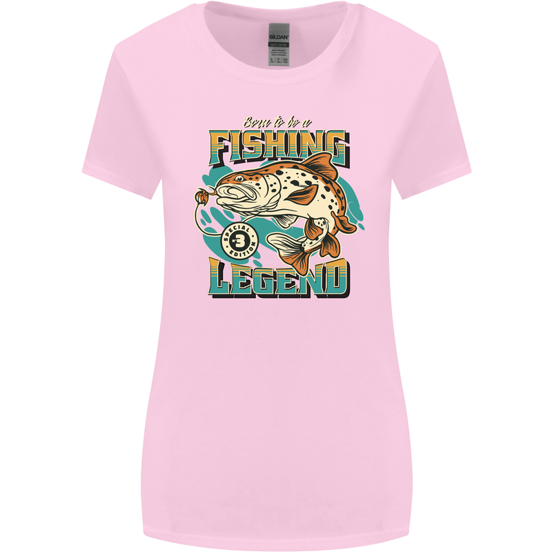 Fishing Legend Funny Fisherman Womens Wider Cut T-Shirt Light Pink