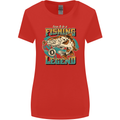 Fishing Legend Funny Fisherman Womens Wider Cut T-Shirt Red