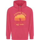 Fishing Mom Like a Normal but Cooler Childrens Kids Hoodie Heliconia