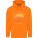 Fishing Mom Like a Normal but Cooler Childrens Kids Hoodie Orange