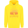 Fishing Mom Like a Normal but Cooler Childrens Kids Hoodie Yellow