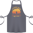 Fishing Mom Like a Normal but Cooler Cotton Apron 100% Organic Steel
