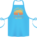 Fishing Mom Like a Normal but Cooler Cotton Apron 100% Organic Turquoise