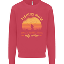 Fishing Mom Like a Normal but Cooler Kids Sweatshirt Jumper Heliconia