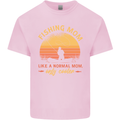 Fishing Mom Like a Normal but Cooler Kids T-Shirt Childrens Light Pink