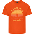 Fishing Mom Like a Normal but Cooler Kids T-Shirt Childrens Orange