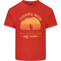 Fishing Mom Like a Normal but Cooler Kids T-Shirt Childrens Red