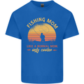 Fishing Mom Like a Normal but Cooler Kids T-Shirt Childrens Royal Blue