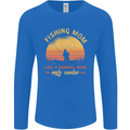 Fishing Mom Like a Normal but Cooler Mens Long Sleeve T-Shirt Royal Blue