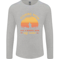 Fishing Mom Like a Normal but Cooler Mens Long Sleeve T-Shirt Sports Grey