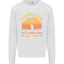 Fishing Mom Like a Normal but Cooler Mens Sweatshirt Jumper White