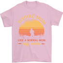 Fishing Mom Like a Normal but Cooler Mens T-Shirt 100% Cotton Light Pink