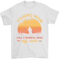 Fishing Mom Like a Normal but Cooler Mens T-Shirt 100% Cotton White