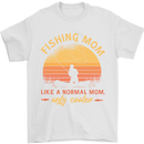 Fishing Mom Like a Normal but Cooler Mens T-Shirt 100% Cotton White