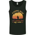 Fishing Mom Like a Normal but Cooler Mens Vest Tank Top Black