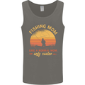 Fishing Mom Like a Normal but Cooler Mens Vest Tank Top Charcoal