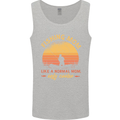 Fishing Mom Like a Normal but Cooler Mens Vest Tank Top Sports Grey