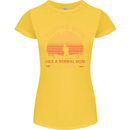 Fishing Mom Like a Normal but Cooler Womens Petite Cut T-Shirt Yellow