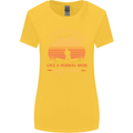 Fishing Mom Like a Normal but Cooler Womens Wider Cut T-Shirt Yellow