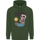 Fishing My Fish Will Come Funny Fisherman Childrens Kids Hoodie Forest Green