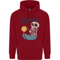 Fishing My Fish Will Come Funny Fisherman Childrens Kids Hoodie Red