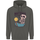 Fishing My Fish Will Come Funny Fisherman Childrens Kids Hoodie Storm Grey